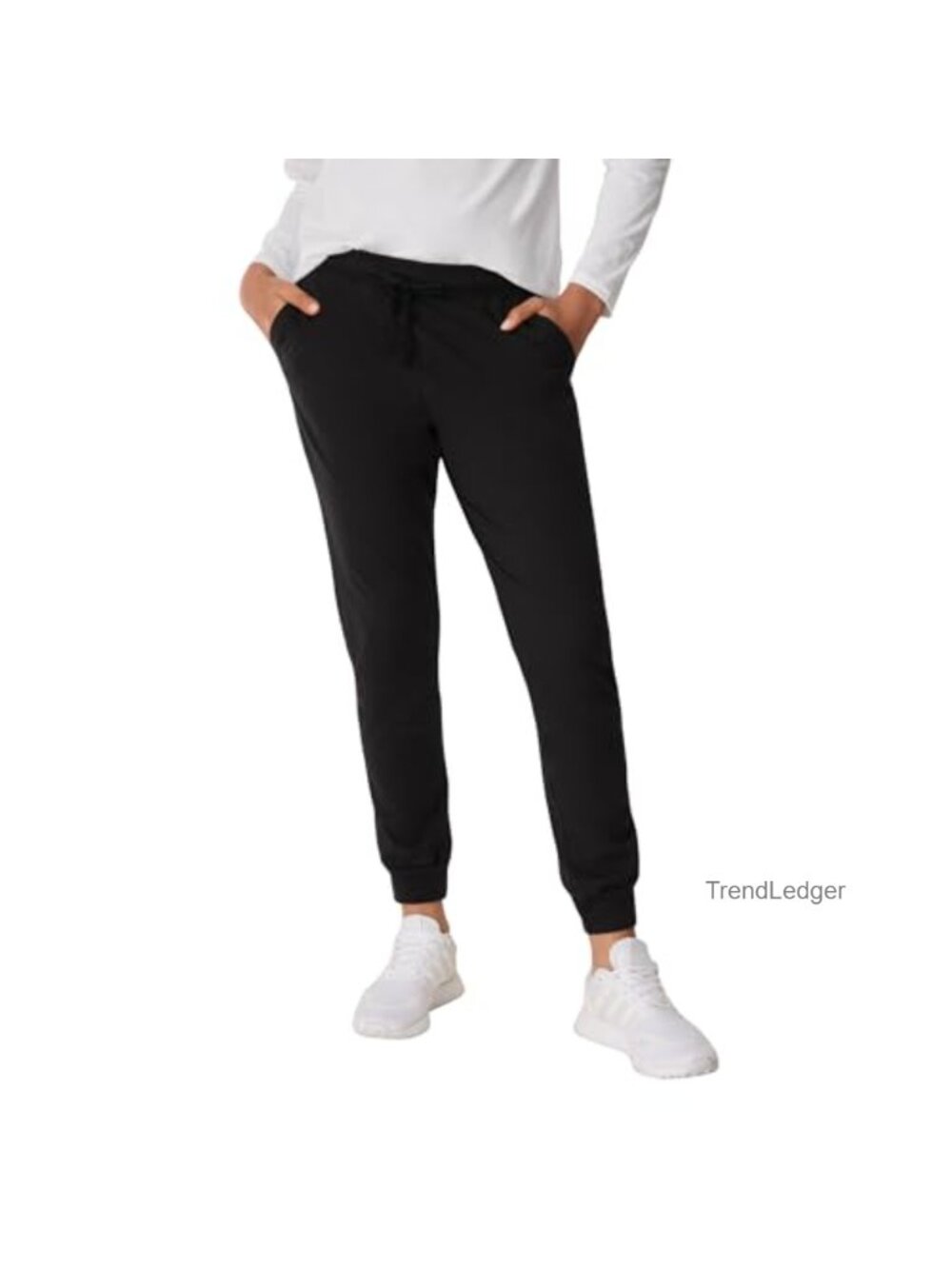 100% Cotton Jersey Joggers Tapered Leg 29" Inseam